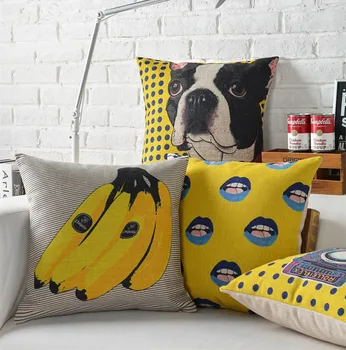 POP Banana Cushions Cover Dog Home Decor Linen Cotton Pillow Cover Decorative Throw Pillows Pillowcase Wood Pillow Cushion
POP Banana Cushions Cover Dog Home Decor Linen Cotton Pillow Cover Decorative Throw Pillows Pillowcase Wood Pillow Cushion