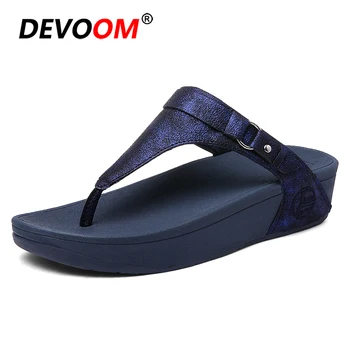 Mules 2018 Office Ladies Flip Flops Soft Pu Leather Thick Wedge Flip Flops Women Beach Slippers Platform Indoor Home Shoe Summer
Mules 2018 Office Ladies Flip Flops Soft Pu Leather Thick Wedge Flip Flops Women Beach Slippers Platform Indoor Home Shoe Summer