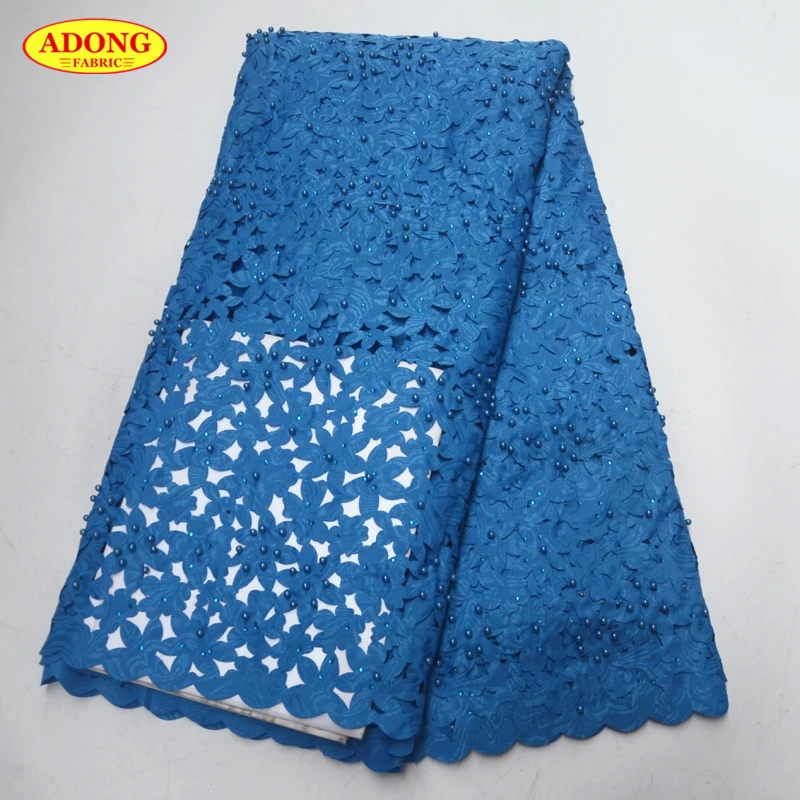 Beauty flower Laser cut design best quality 5 yards French lace Embroider with Beads African lace fabric for Dress women,2019
Beauty flower Laser cut design best quality 5 yards French lace Embroider with Beads African lace fabric for Dress women,2019