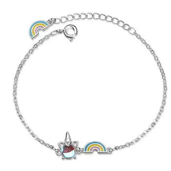 New Unicorn Rainbow Asymmetry Bracelets & Bangles For Women Trend Creative 925 Sterling Silver Party Gifts Jewelry SAB39
New Unicorn Rainbow Asymmetry Bracelets & Bangles For Women Trend Creative 925 Sterling Silver Party Gifts Jewelry SAB39