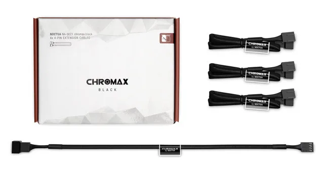 Noctua NA-SEC1 chromax 4X30 cm 4P fan extesion cables with PC Cooling fan Computer Cases Towers fans Extension cord
Noctua NA-SEC1 chromax 4X30 cm 4P fan extesion cables with PC Cooling fan Computer Cases Towers fans Extension cord