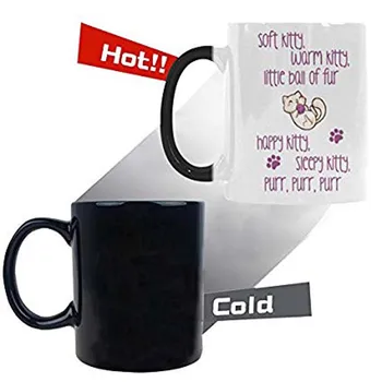 Funny Cat Kitty Mug - Soft Kitty Warm Kitty Color Changing Mug Morphing Coffee Mugs Cup - 11oz sizes
Funny Cat Kitty Mug - Soft Kitty Warm Kitty Color Changing Mug Morphing Coffee Mugs Cup - 11oz sizes