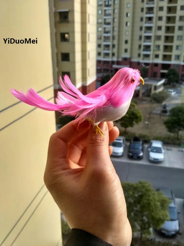 artificial bird 12cm pink feathers bird,pastoral handicraft,home garden decoration prop,gift a1722
artificial bird 12cm pink feathers bird,pastoral handicraft,home garden decoration prop,gift a1722