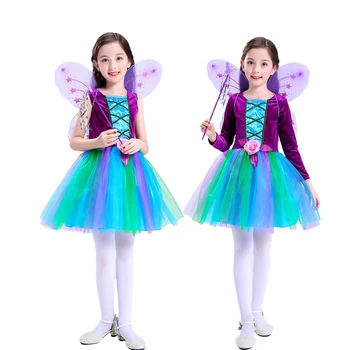 New Costume Performance Dancewear Girls Flower Fairy Dance Dress Costume Dress 100-160cm size
New Costume Performance Dancewear Girls Flower Fairy Dance Dress Costume Dress 100-160cm size