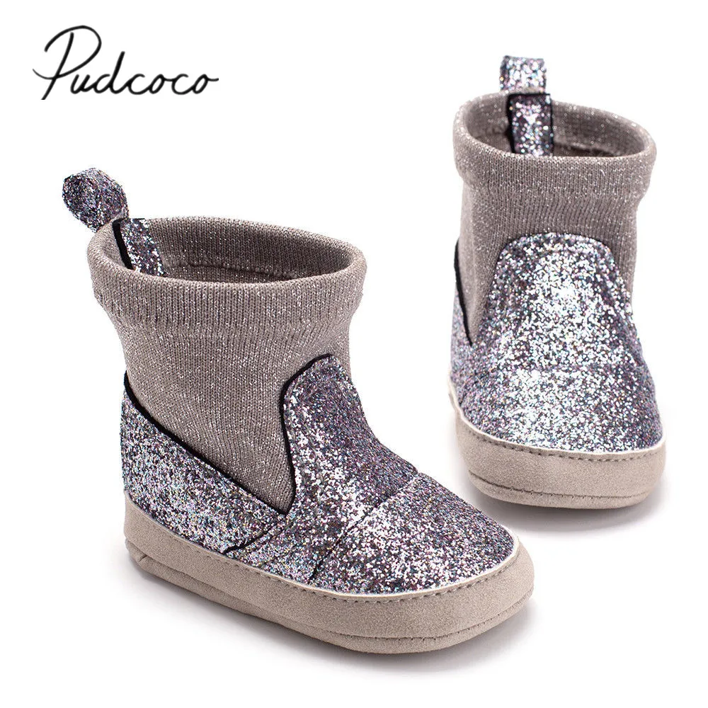 2018 Brand New Newborn Infant Baby Girls Boys Sequined Boots Autumn Winter Soft Sole Prewalker Elastic Snow Shoes Boots 0-18M
2018 Brand New Newborn Infant Baby Girls Boys Sequined Boots Autumn Winter Soft Sole Prewalker Elastic Snow Shoes Boots 0-18M
