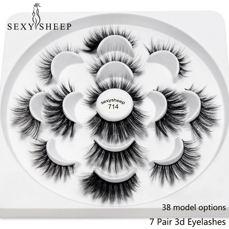 SEXYSHEEP 7pairs 3D Mink Lashes Natural Long False Eyelashes Dramatic Volume Fake Lashes Makeup Eyelash Extension Silk Eyelashes
SEXYSHEEP 7pairs 3D Mink Lashes Natural Long False Eyelashes Dramatic Volume Fake Lashes Makeup Eyelash Extension Silk Eyelashes