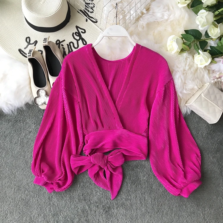 2019 summer short satin shirts women lantern sleeve short tops female lace up waist short blouses short cargidans
2019 summer short satin shirts women lantern sleeve short tops female lace up waist short blouses short cargidans