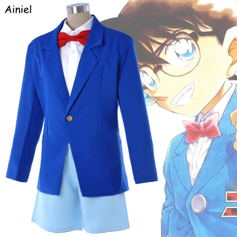 Anime Detective Conan Case Closed Cosplay Costumes Shirt Suit Coat Bow Tie Shorts School Uniform Eyeglass Halloween for Men Kids
Anime Detective Conan Case Closed Cosplay Costumes Shirt Suit Coat Bow Tie Shorts School Uniform Eyeglass Halloween for Men Kids