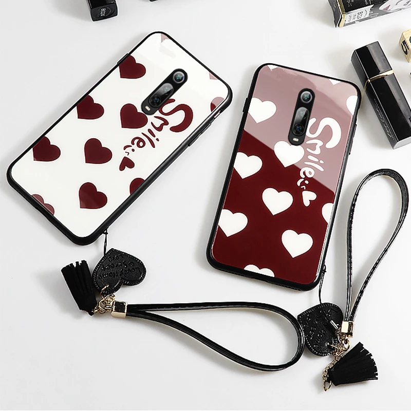 Case & Strap For Meizu 15 16 16X 16XS Case Glass Hard Phone Cover For Meizu 16X 16th 15th 16 xs Smile Love Heart lanyard funda
Case & Strap For Meizu 15 16 16X 16XS Case Glass Hard Phone Cover For Meizu 16X 16th 15th 16 xs Smile Love Heart lanyard funda