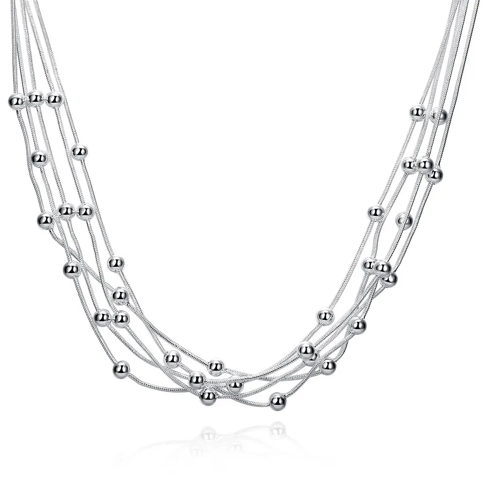 Five Line Snake Chain Light Beads Necklaces Necklaces & Pendants for Women Silver Plated Fashion Choker Jewelry Xmas Gift
Five Line Snake Chain Light Beads Necklaces Necklaces & Pendants for Women Silver Plated Fashion Choker Jewelry Xmas Gift