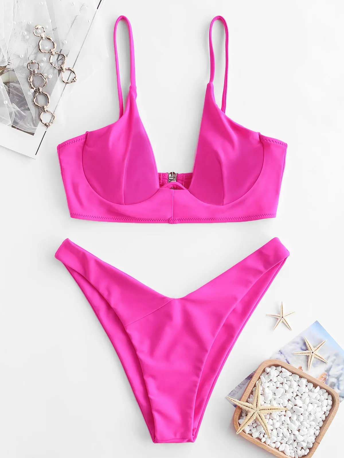 underwire neon bikini