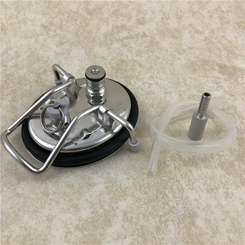 Stainless Steel Cornelius Style Carbonation lid With Diffusion Air Stone Keg Kit
Stainless Steel Cornelius Style Carbonation lid With Diffusion Air Stone Keg Kit