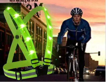USB Recharge Elastic Straps Reflective Vest Cycling Jerseys Running LED Reflective Safety Warning Clothing
USB Recharge Elastic Straps Reflective Vest Cycling Jerseys Running LED Reflective Safety Warning Clothing