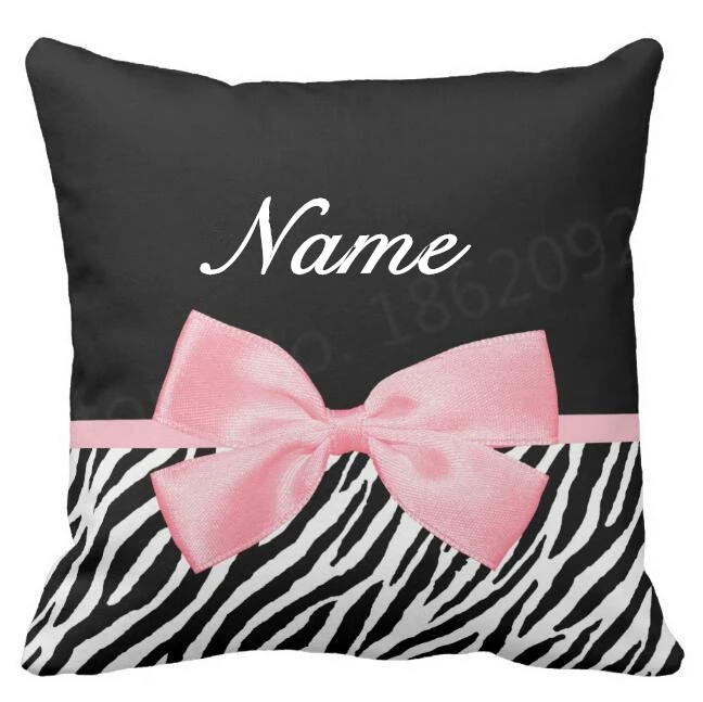 Personalised Chic Zebra Print Present Box Cushion Cover Girly Pink Ribbon Throw Pillow Case Custom Name Girl Daughter Gift 18"
Personalised Chic Zebra Print Present Box Cushion Cover Girly Pink Ribbon Throw Pillow Case Custom Name Girl Daughter Gift 18"