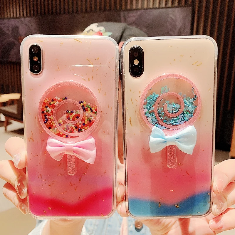 Luxury Gradient Candy Liquid Phone Case for Iphone X Xs Max 7 8plus 6s Xr Glitter Bowknot Soft Tpu Case Clear Back Cover
Luxury Gradient Candy Liquid Phone Case for Iphone X Xs Max 7 8plus 6s Xr Glitter Bowknot Soft Tpu Case Clear Back Cover