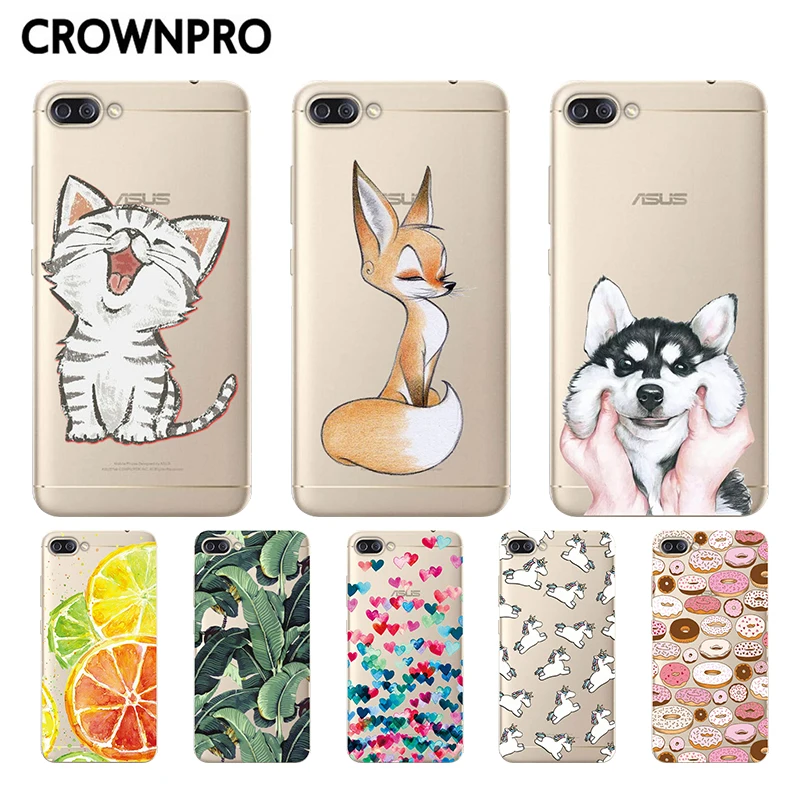 CROWNPRO Чехлы для ASUS Zenfone 4 MAX ZC520KL силиконовый мягкий чехол 5 2 дюйма из ТПУ|case