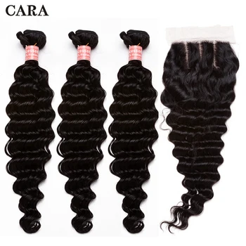 Deep Wave Bundles With Closure Brazilian Hair Weave Bundles Remy Hair 3 Bundles With 4x4 Lace Closure CARA
Deep Wave Bundles With Closure Brazilian Hair Weave Bundles Remy Hair 3 Bundles With 4x4 Lace Closure CARA