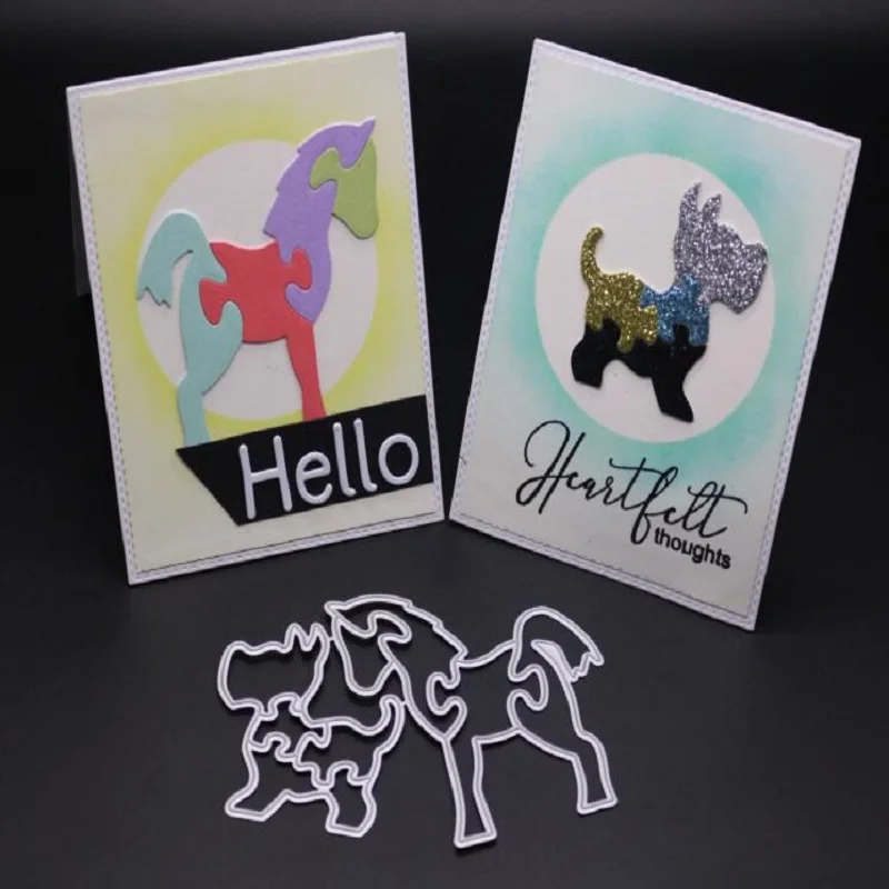 Glita Creatif horse dog set metal cutting dies animal embossing paper card craft making decorative Kid's birthday new die cut
Glita Creatif horse dog set metal cutting dies animal embossing paper card craft making decorative Kid's birthday new die cut