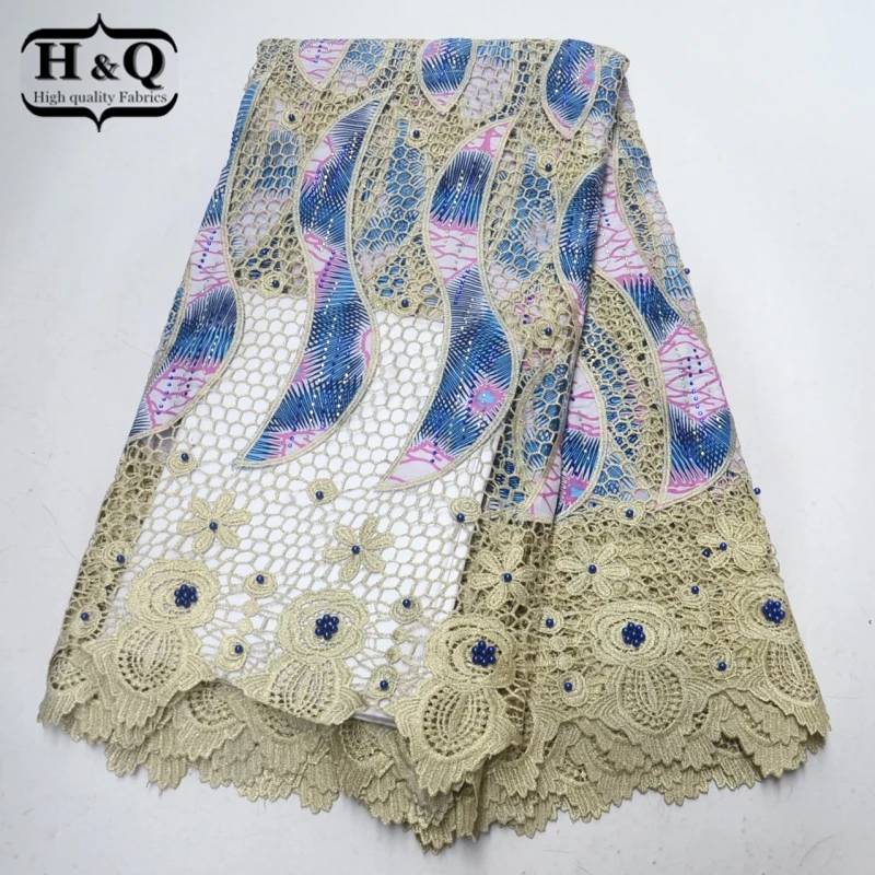 Hot Sell dutch wax African lace fabric with Stone and Beads Guipure lace fabric Best quality Water soluble lace for Sewing,Party
Hot Sell dutch wax African lace fabric with Stone and Beads Guipure lace fabric Best quality Water soluble lace for Sewing,Party