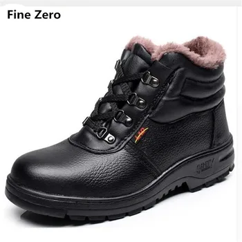 Fine Zero High Quality Men Winter Warm Plush Work Safety Shoes Steel Toe Cap For Anti-Smashing Durable Protective high Top Boots
Fine Zero High Quality Men Winter Warm Plush Work Safety Shoes Steel Toe Cap For Anti-Smashing Durable Protective high Top Boots
