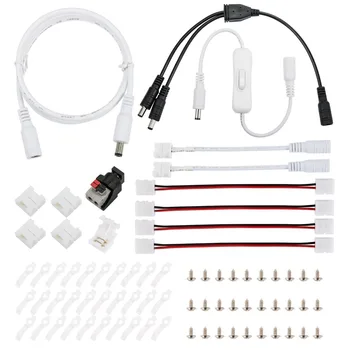 15 Kinds of 2PIN SINGLE COLOR LED STRIP CONNECTER 8MM 10MM JST SM Waterproof L T X DC Extension cable
15 Kinds of 2PIN SINGLE COLOR LED STRIP CONNECTER 8MM 10MM JST SM Waterproof L T X DC Extension cable