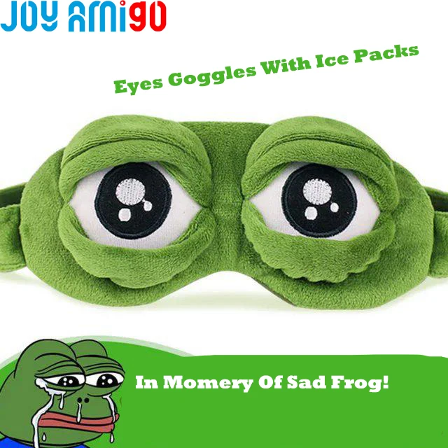 Soft Sad Frog Eyes Mask With Ice Pack Inside-Plush Toy Stuffed Animation Frog Shape Goggles
Soft Sad Frog Eyes Mask With Ice Pack Inside-Plush Toy Stuffed Animation Frog Shape Goggles