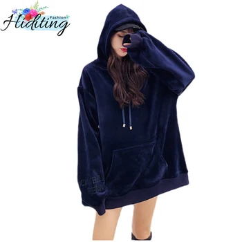 2019 New Women Hoodie Red Gold Velvet Hoodies Loose Thickening Imitation Lambswool Hoodies Medium Long Autumn Winter Tops WIN57
2019 New Women Hoodie Red Gold Velvet Hoodies Loose Thickening Imitation Lambswool Hoodies Medium Long Autumn Winter Tops WIN57