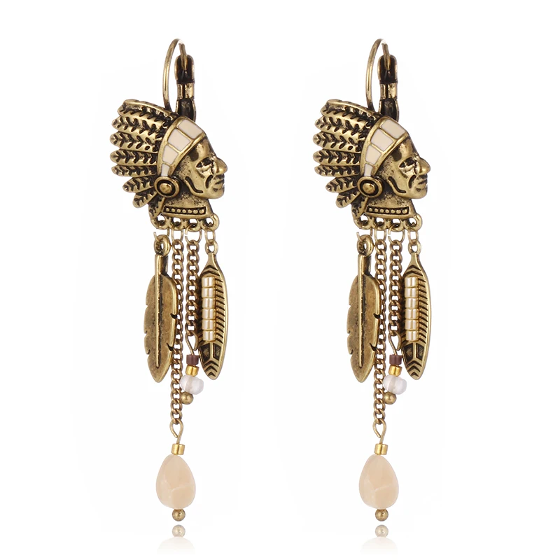 Vintage Primitive Leaves Shape Drop Earrings Retro New Alloy Beads Long Tassel Dangle Earring for Women Fashion Jewelry
Vintage Primitive Leaves Shape Drop Earrings Retro New Alloy Beads Long Tassel Dangle Earring for Women Fashion Jewelry