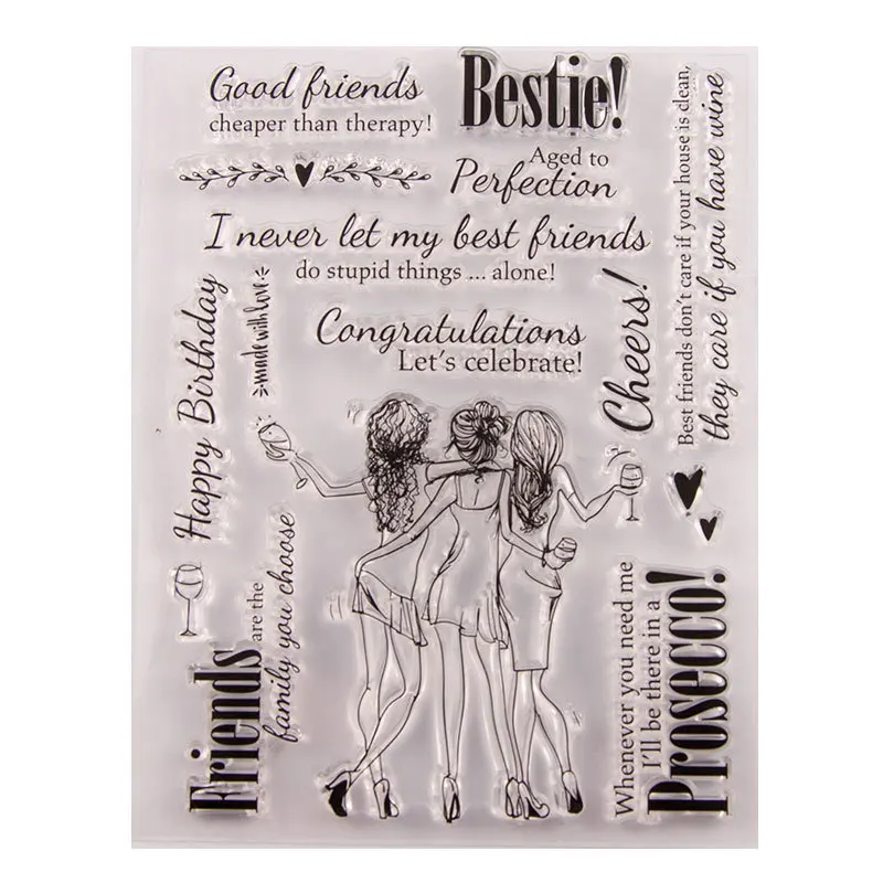 New Girls and Words Stamps Transparent Clear Stamps Silicone Seal for DIY Scrapbooking Card Making Photo Album Decoration Crafts
New Girls and Words Stamps Transparent Clear Stamps Silicone Seal for DIY Scrapbooking Card Making Photo Album Decoration Crafts