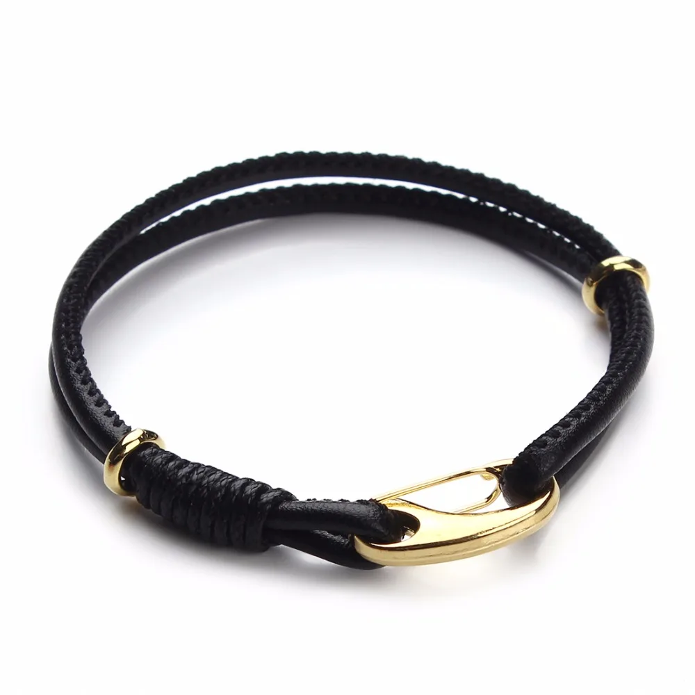 LOULEUR 9 Colors Genuine Leather Bracelet for Men Women Fashion Gold Color Charm Bracelets Bangles Male Jewelry Pulseras
LOULEUR 9 Colors Genuine Leather Bracelet for Men Women Fashion Gold Color Charm Bracelets Bangles Male Jewelry Pulseras