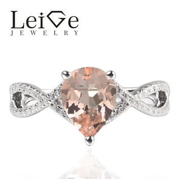Leige Jewelry Natural Pink Color Morganite Gemstone Pear Cut Prong Setting Engagement Carve Rings For Woman 925 Silver Gifts
Leige Jewelry Natural Pink Color Morganite Gemstone Pear Cut Prong Setting Engagement Carve Rings For Woman 925 Silver Gifts