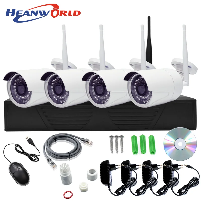Plug And Play 4CH wireless NVR KIT with 4PCS Wireless Wifi IP Camera 720P Bullet Waterproof CCTV Set Outdoor Wifi Cameras 
Plug And Play 4CH wireless NVR KIT with 4PCS Wireless Wifi IP Camera 720P Bullet Waterproof CCTV Set Outdoor Wifi Cameras