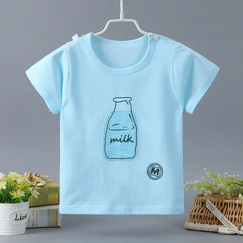 Summer Girls Boys Shirts Cotton T-shirts Colors Top Short Sleeve Tees Children Clothes Cartoon Print T shirt Baby Toddler Blouse
Summer Girls Boys Shirts Cotton T-shirts Colors Top Short Sleeve Tees Children Clothes Cartoon Print T shirt Baby Toddler Blouse