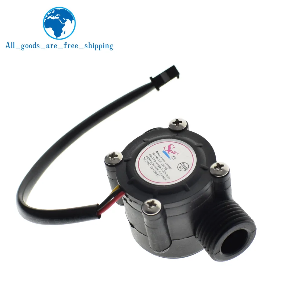 TZT Water flow sensor flowmeter Hall flow sensor Water control 1-30L/min 2.0MPa YF-S201
TZT Water flow sensor flowmeter Hall flow sensor Water control 1-30L/min 2.0MPa YF-S201