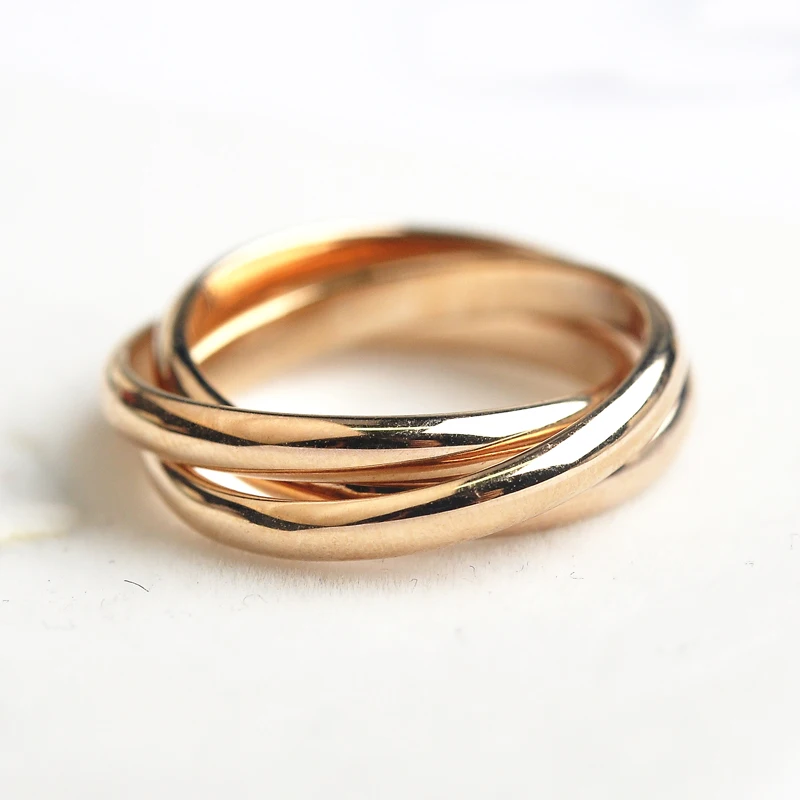 USTAR Simple 3 layers round Rings for women Rose gold color wedding rings female Anel Bijoux gift top quality
USTAR Simple 3 layers round Rings for women Rose gold color wedding rings female Anel Bijoux gift top quality