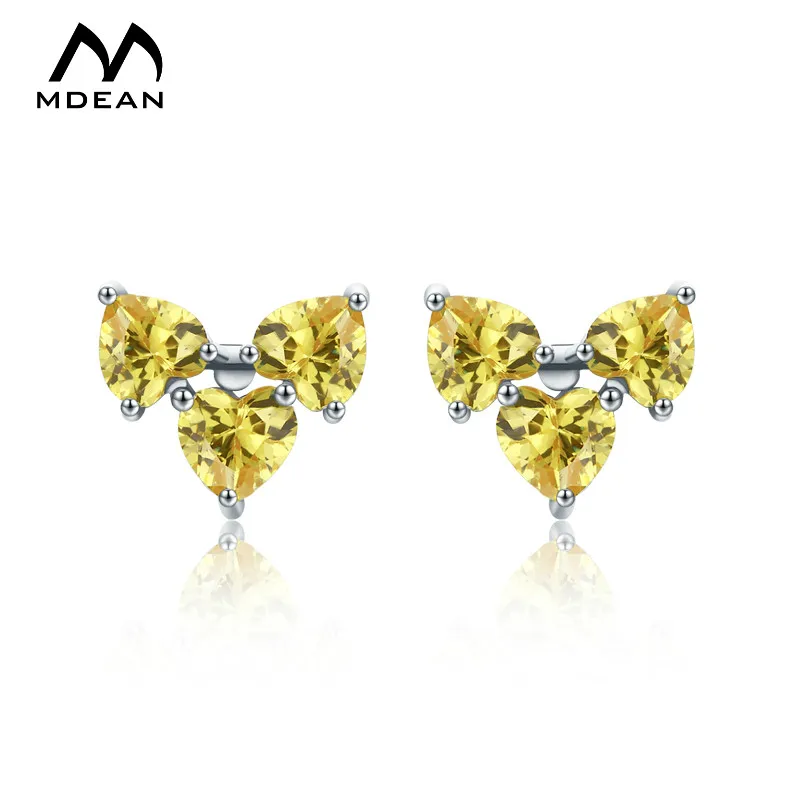 MDEAN White Gold Color Jewelry Yellow AAA Zircon Stud Earrings for Women Engagement Brincos Bijoux Boucle D'oreille A010
MDEAN White Gold Color Jewelry Yellow AAA Zircon Stud Earrings for Women Engagement Brincos Bijoux Boucle D'oreille A010