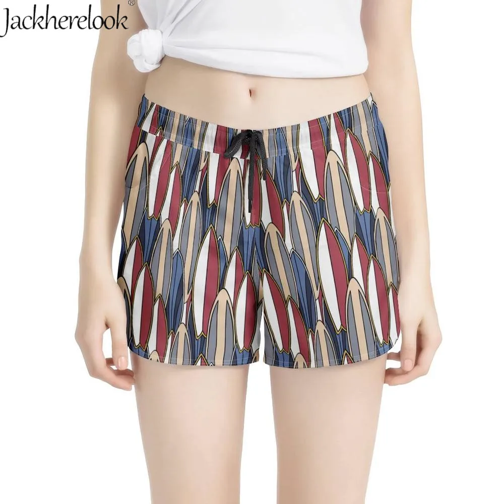 Jackherelook Casual Surf Wave Style Summer Short Women Elastic Waist Pockets Surfboard Pattern Fashion Beach Woman Shorts femme
Jackherelook Casual Surf Wave Style Summer Short Women Elastic Waist Pockets Surfboard Pattern Fashion Beach Woman Shorts femme