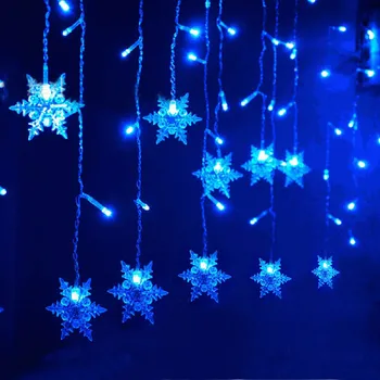 3.5M Snowflake LED String Curtain Lights Holiday Xmas Wedding Decor Home Window Decoration New Fashion LED Night Lights
3.5M Snowflake LED String Curtain Lights Holiday Xmas Wedding Decor Home Window Decoration New Fashion LED Night Lights