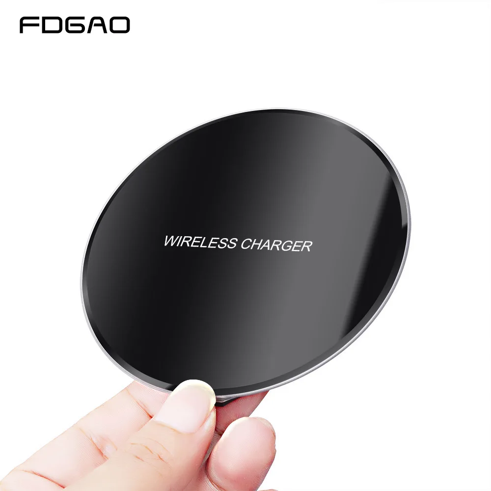 FDGAO Wireless Charger Ultra thin USB Charging Pad For iphone X XS MAX 8 Plus Samsung S9 S10 For Xiaomi Mi 9 Qi Wireless Charger
FDGAO Wireless Charger Ultra thin USB Charging Pad For iphone X XS MAX 8 Plus Samsung S9 S10 For Xiaomi Mi 9 Qi Wireless Charger