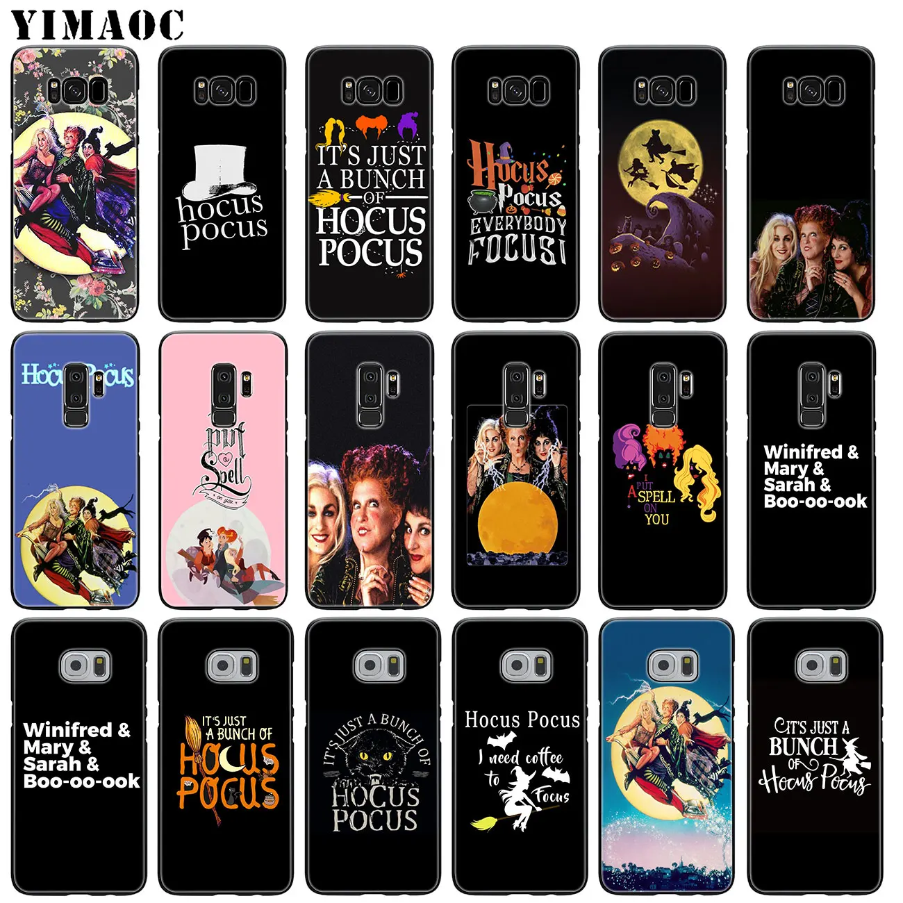 YIMAOC cast hocus pocus Soft Silicone Phone Case for Samsung Galaxy S10 Plus S9 S8 Plus S6 S7 Edge S10e E TPU Black Cover
YIMAOC cast hocus pocus Soft Silicone Phone Case for Samsung Galaxy S10 Plus S9 S8 Plus S6 S7 Edge S10e E TPU Black Cover