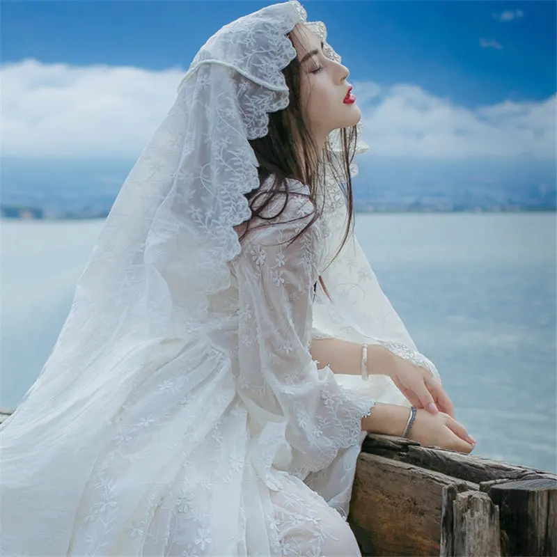 White Lace Sleeping Dress Embroidery Elegant Princess Long Nightdress Sweet Retro Woman Nightgowns QZ8926
White Lace Sleeping Dress Embroidery Elegant Princess Long Nightdress Sweet Retro Woman Nightgowns QZ8926