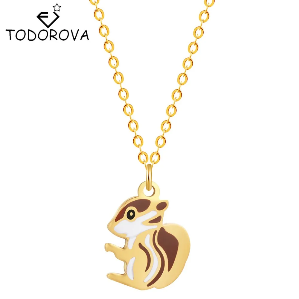 Todorova Tiny Baby Squirrel Necklace Pendant Chipmunk Animal Jewelry Squirrel Necklaces Women Drop Shipping Collier Femme
Todorova Tiny Baby Squirrel Necklace Pendant Chipmunk Animal Jewelry Squirrel Necklaces Women Drop Shipping Collier Femme