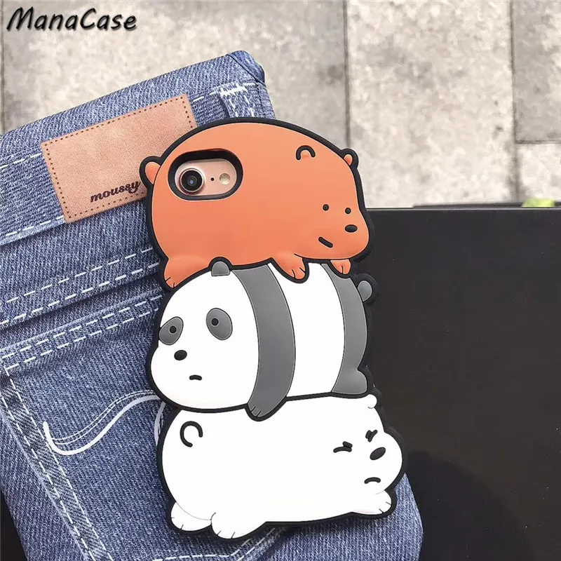 Cute South Korean Three Bears Bare Bear Soft Silicone Phone Case For iPhone X XS MAX XR 6 6s 7 8 Plus Funny Cartoon Back Cover
Cute South Korean Three Bears Bare Bear Soft Silicone Phone Case For iPhone X XS MAX XR 6 6s 7 8 Plus Funny Cartoon Back Cover