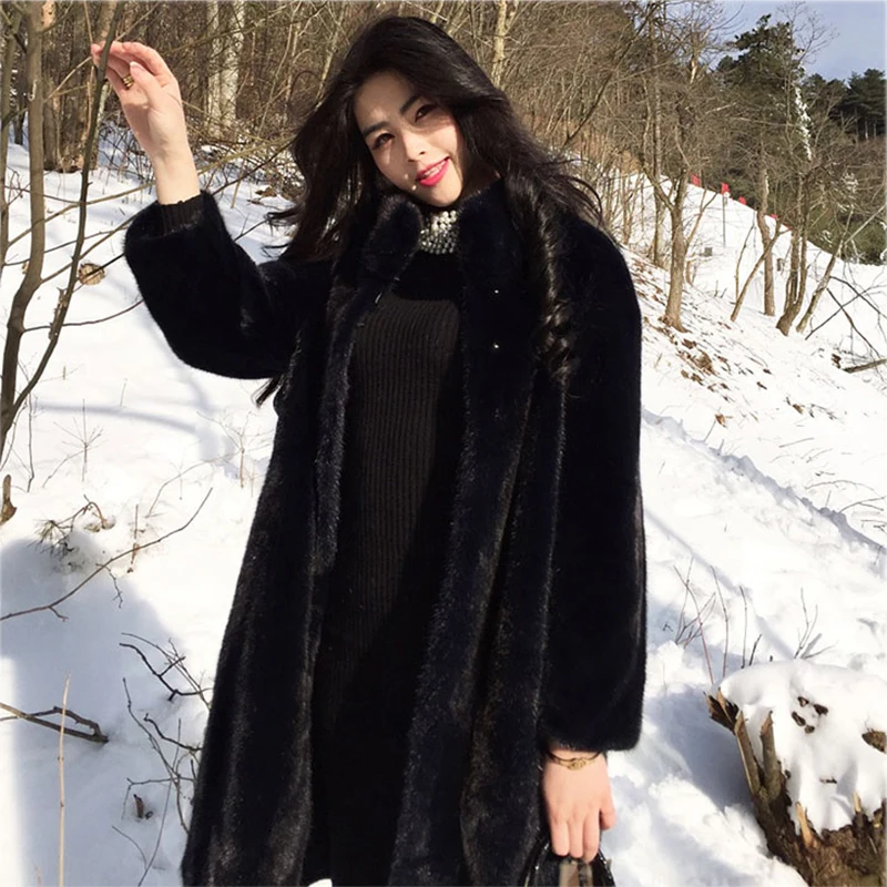 2018 new winter imitation fur coat long section Mink Fur Mandarin Collar slim Faux Fur coat
2018 new winter imitation fur coat long section Mink Fur Mandarin Collar slim Faux Fur coat
