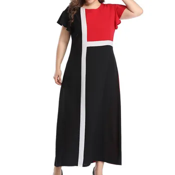 KLV 2019 summer dress Womens fashion платье Chiffon Plus Size O-Neck Color Block Short Sleeve Patchwork Dress free shipping D4
KLV 2019 summer dress Womens fashion платье Chiffon Plus Size O-Neck Color Block Short Sleeve Patchwork Dress free shipping D4