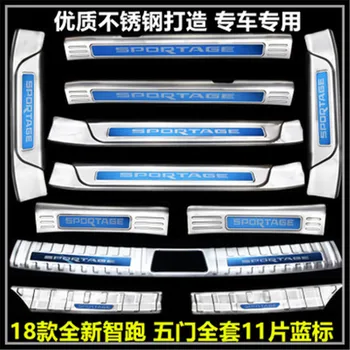 Car styling 304 stainless steel Scuff Plate Door Sill Rear Bumper Protector Sill Trunk Tread Plate Trim for KIA Sportager 2018
Car styling 304 stainless steel Scuff Plate Door Sill Rear Bumper Protector Sill Trunk Tread Plate Trim for KIA Sportager 2018
