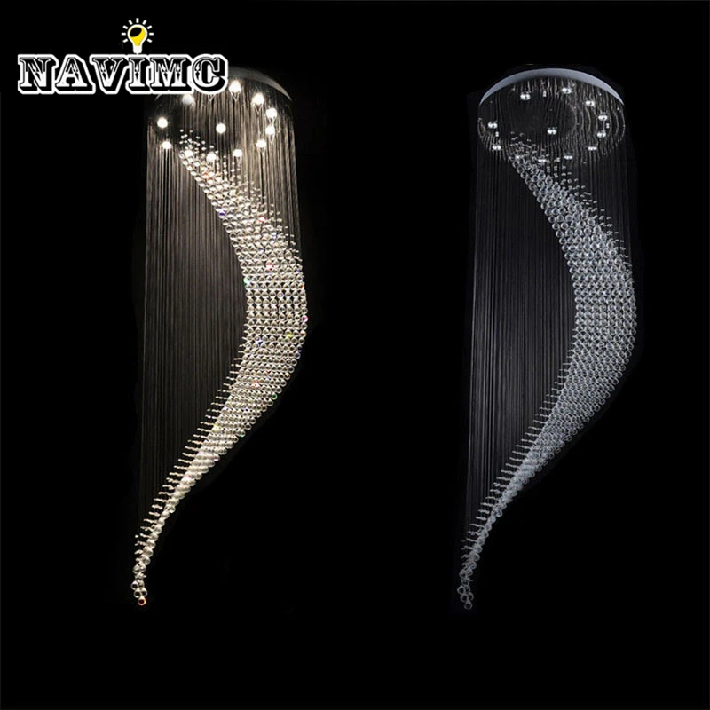 Crystal Chandelier Lighting Big Large Spiral Hotel Villa Crystal Lamp for Staircase Hallway Lobby
Crystal Chandelier Lighting Big Large Spiral Hotel Villa Crystal Lamp for Staircase Hallway Lobby
