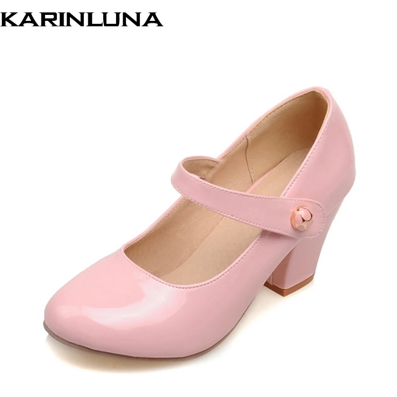 KarinLuna Big Size 33-43 Women Pumps Mary Jane Belt Strap Leisure Chunky Heel Shoes Fashion Summer Candy Color Patent Pumps
KarinLuna Big Size 33-43 Women Pumps Mary Jane Belt Strap Leisure Chunky Heel Shoes Fashion Summer Candy Color Patent Pumps