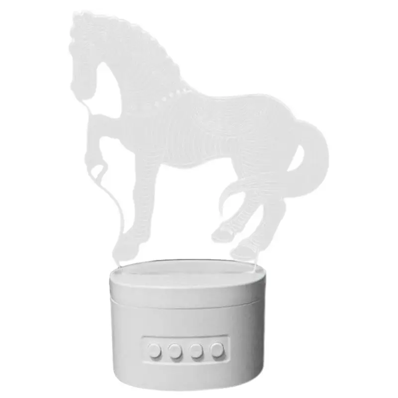 3D Horse Optical Illusion Visual Night Light With Bluetooth Speaker Base Led Desk Table Lamp, 5 Colors Change Usb, Kids Baby S
3D Horse Optical Illusion Visual Night Light With Bluetooth Speaker Base Led Desk Table Lamp, 5 Colors Change Usb, Kids Baby S