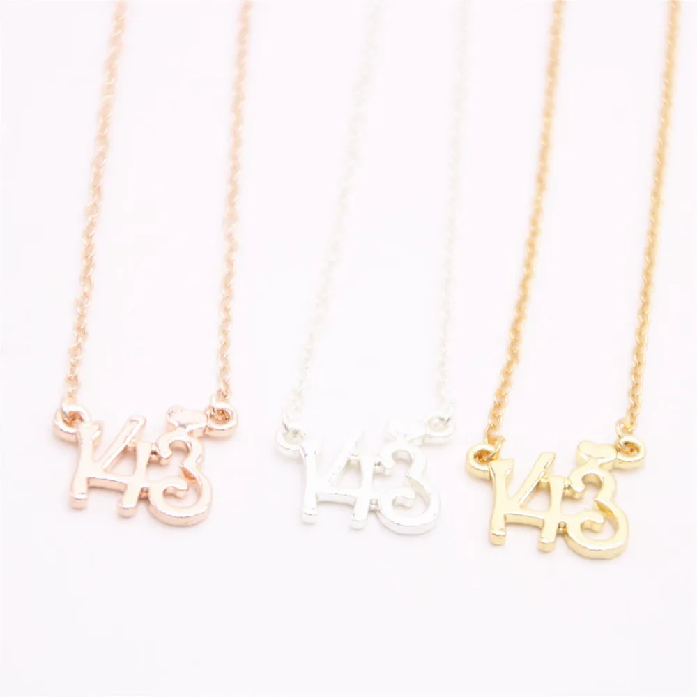 Cute child interest number 143 Pendant necklace Digital love designed for women | Украшения и аксессуары